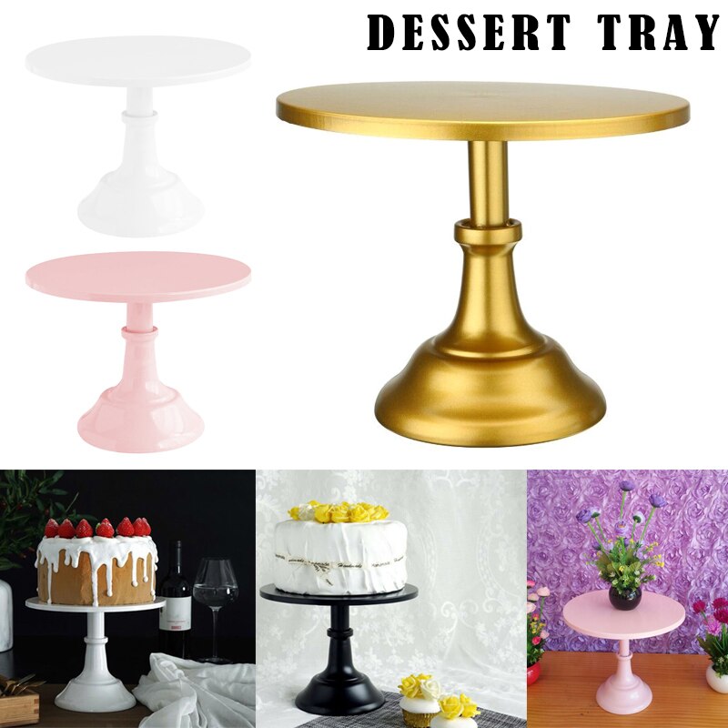 Bolo quente expositor sobremesa cupcake servindo placa redonda 10 Polegada para festa de casamento d6