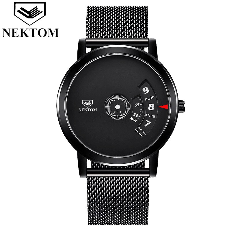 Nektom Heren Horloge Persoonlijkheid Mode Quartz Horloge Waterdicht Lichtgevende Trend: Coffee