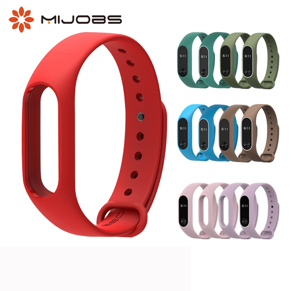 Para Xiaomi Mi Band 2 Correa de muñeca de silicona para mi Band 2 pulsera accesorios reloj inteligente Original M2 Miband 2 Correa