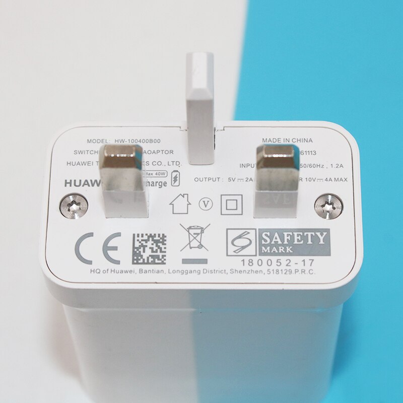 Huawei  p40 usb-schnellladegerät 40w schnellladeadapter 5a typ-c-kabel für huawei  p30 p20 pro, mate 30 , 20 pro, honor 50 pro  v40 x10