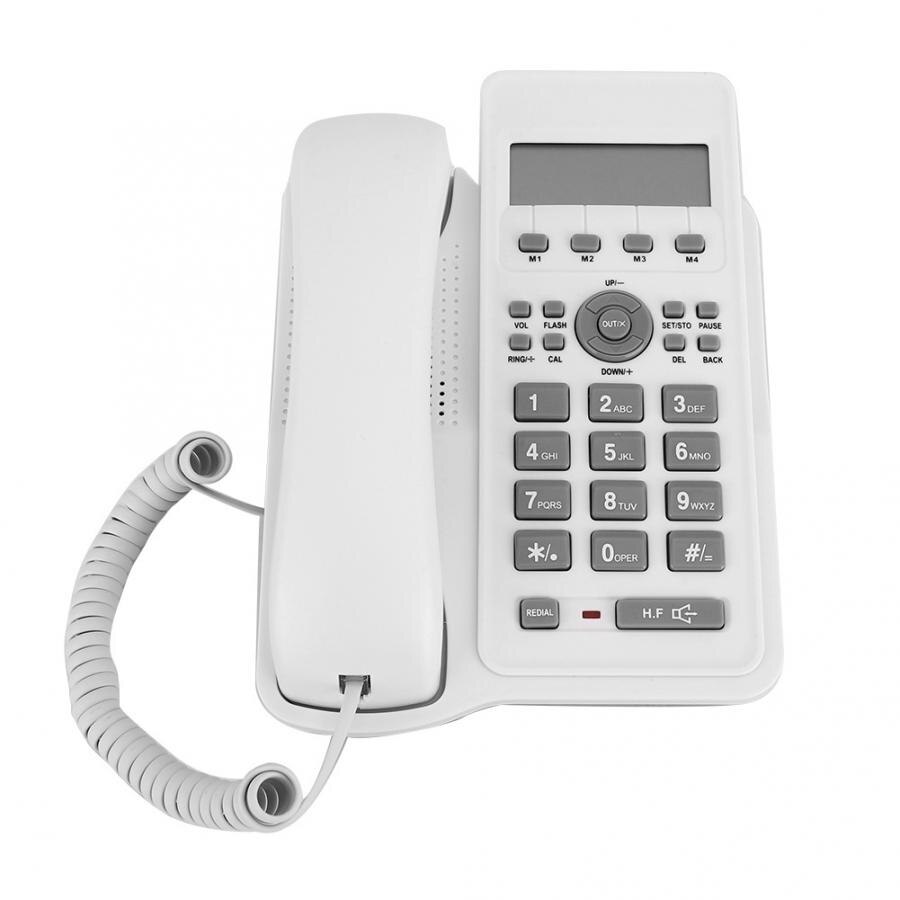 Vaste telefoon met snoer, bureau-wandtelefoon voor thuisgebruik met twee-draadsinterface voor thuiskantoor, hotelbedrijf