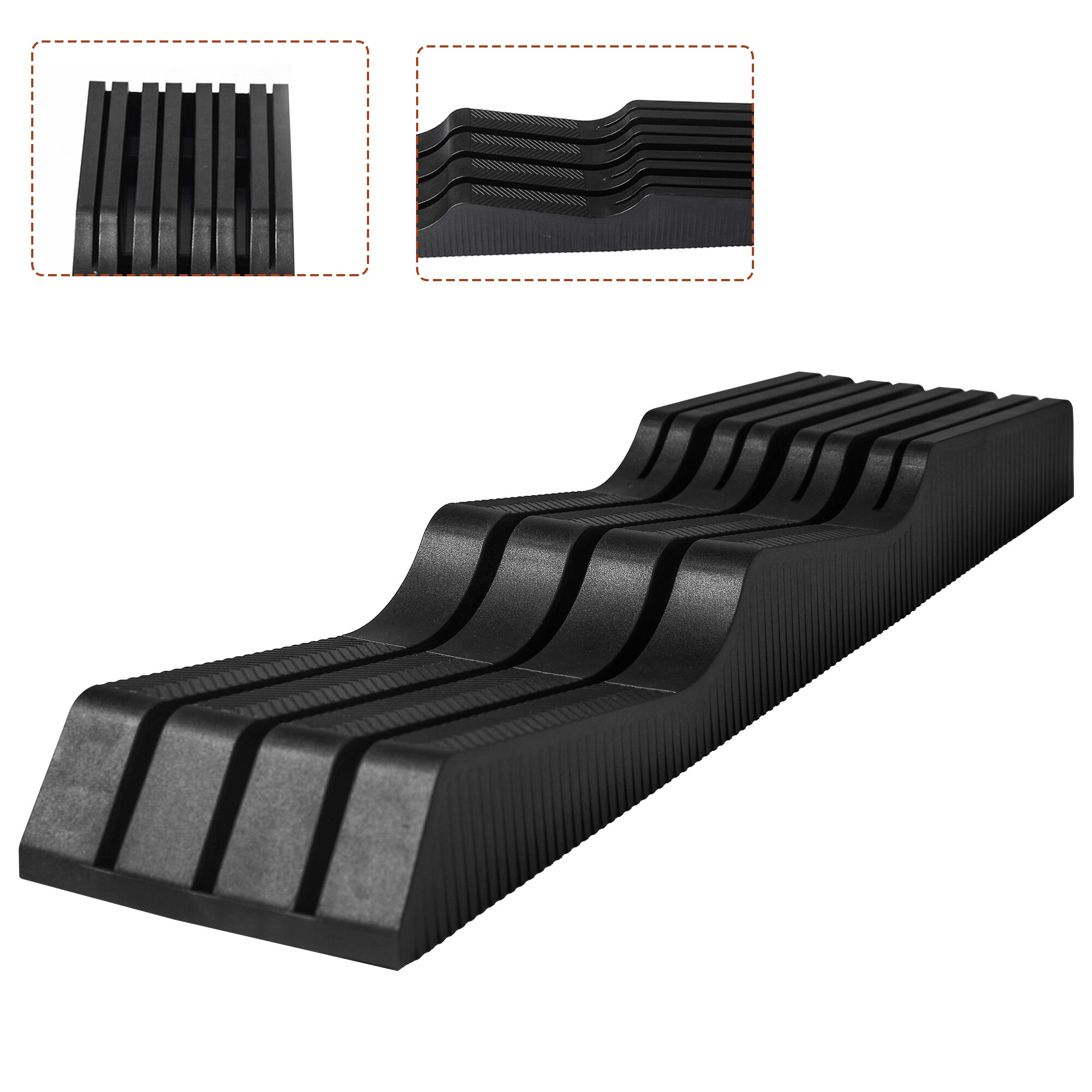 Kitchen Knife Holder Drawer Insert Knives Stand Tool Kitchen Accessories PP Large Knife Storage Fast Kitchen Gagets DIY