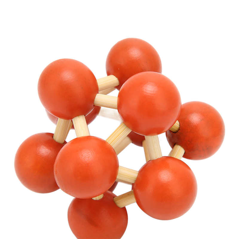 Wooden Puzzle Lock Toy Unlock Interlock Puzzle Toy Intelligent Development for Home Play for Elderly