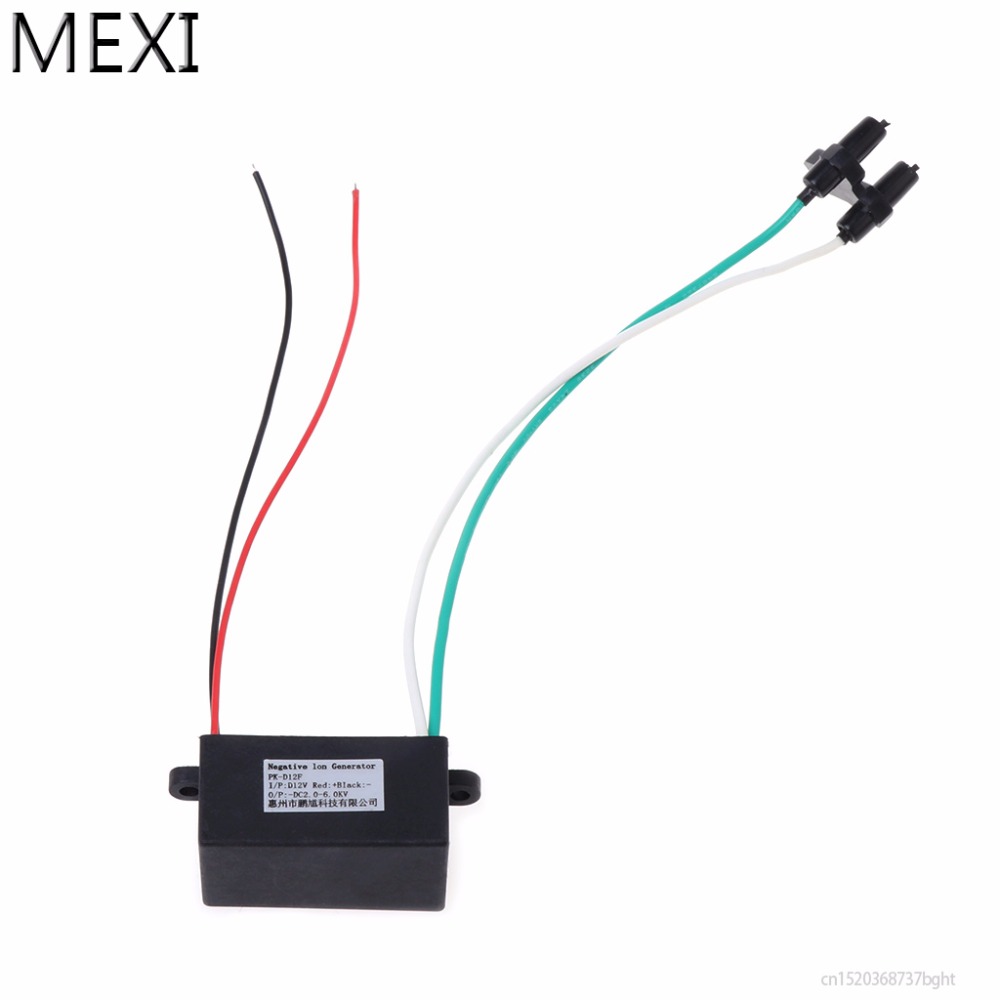 MEXI 42x24x21mm Double-head Anion Generator DIY Ionizer Airborne Air Purifiers Negative Ion Module Cleaner