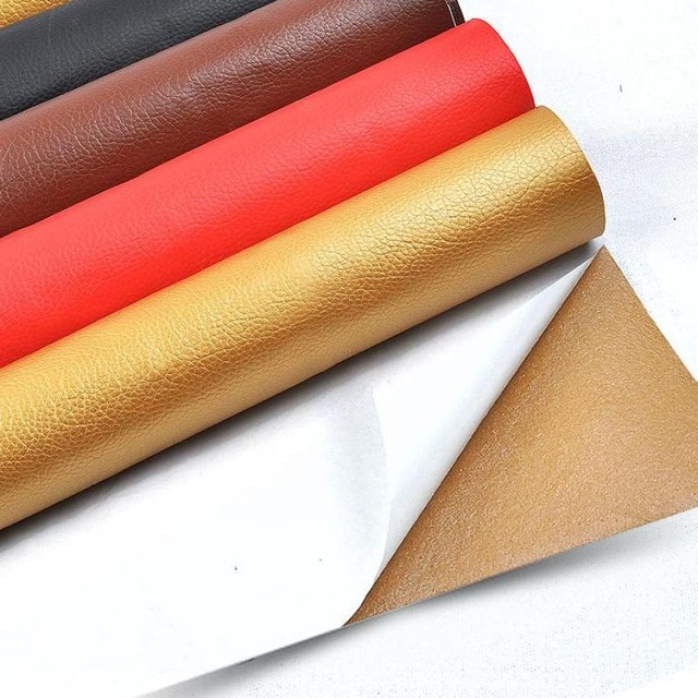 ZENGIA 50x138cm PU leather Self-Adhesive Synthetic Leather DIY Material Patch For Handbag sofa adhesive repair car glue leather