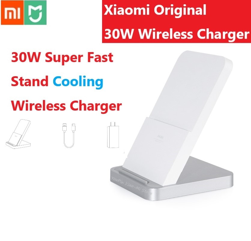 Original Xiaomi cargador inalámbrico 30W Max 19V se aplican a Xiaomi Mi9 mezclar 2S MiX 3 Qi EPP10W para iPhone XS XR XS.