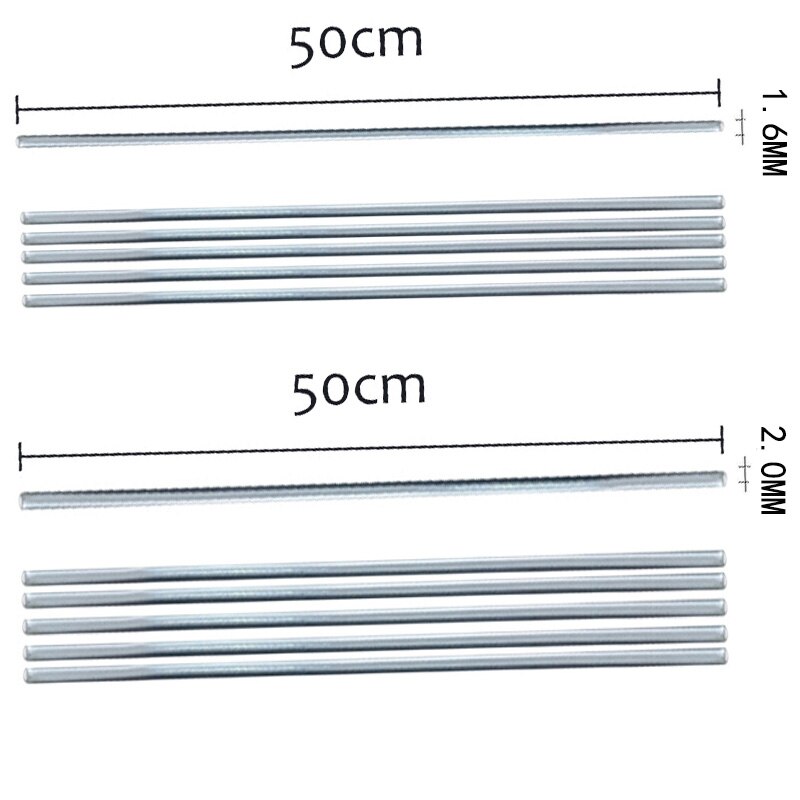 Low Temperature Aluminium Welding Rod Wire Soldering Brazing Repair Rods 1.6/2.0x500mm Electrode Soldering Supplie