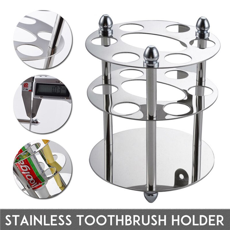 Tandenborstelhouder Wandmontage Badkamer Tandpasta Scheermes Houder Rvs Opbergrek Badkamer Accessoires Set