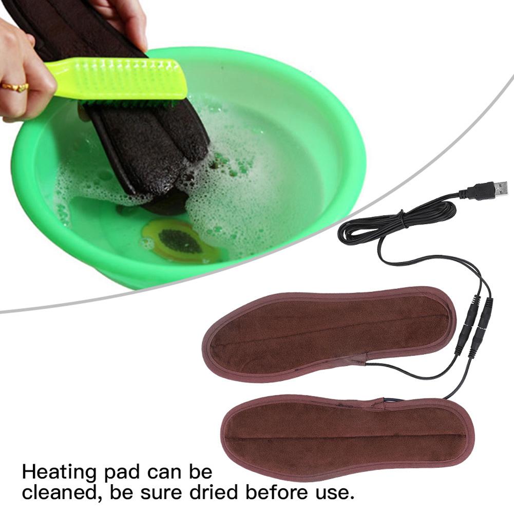 Unisex Usb Binnenzool Verwarmd Winter Warm Elektrische Verwarming Voet Pad Opladen Verwarming Oplaadbare Bergbeklimmen Heater Pads Zolen