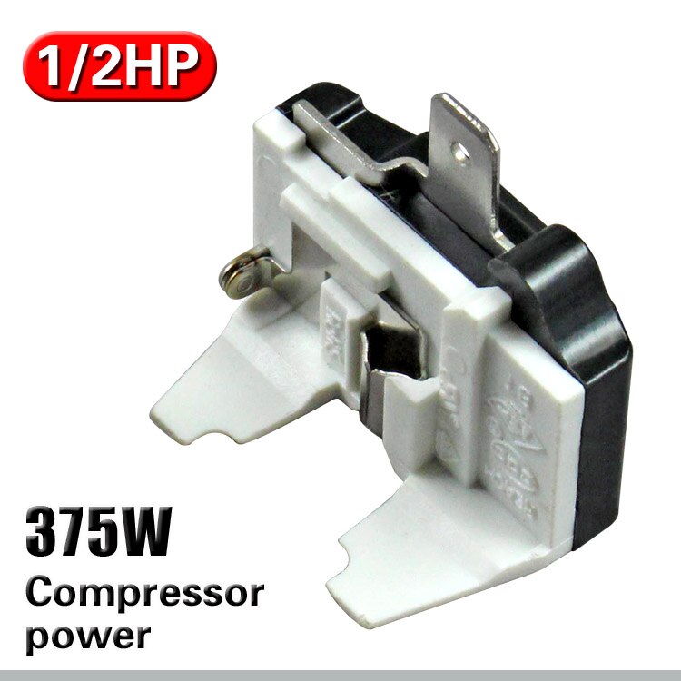 1/2HP Overload Protector Refrigerator Overheating Overload Protection Overcurrent Protector Freezer Compressor Accessory