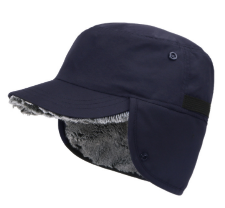 Gorra – casquette de bombardier pour homme et femme, Protection des oreilles, cyclisme, Ski, Baseball, taille ajustable, automne et hiver: Royal Blue