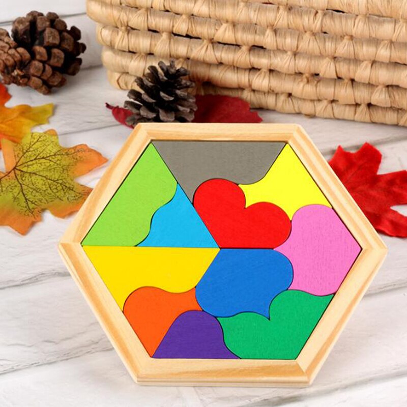 3D Geometrische Puzzel Speelgoed Kinderen Educatief Speelgoed Houten Materiaal Math Speelgoed Puzzel Children 'S Verlichting Educatief Speelgoed: Default Title