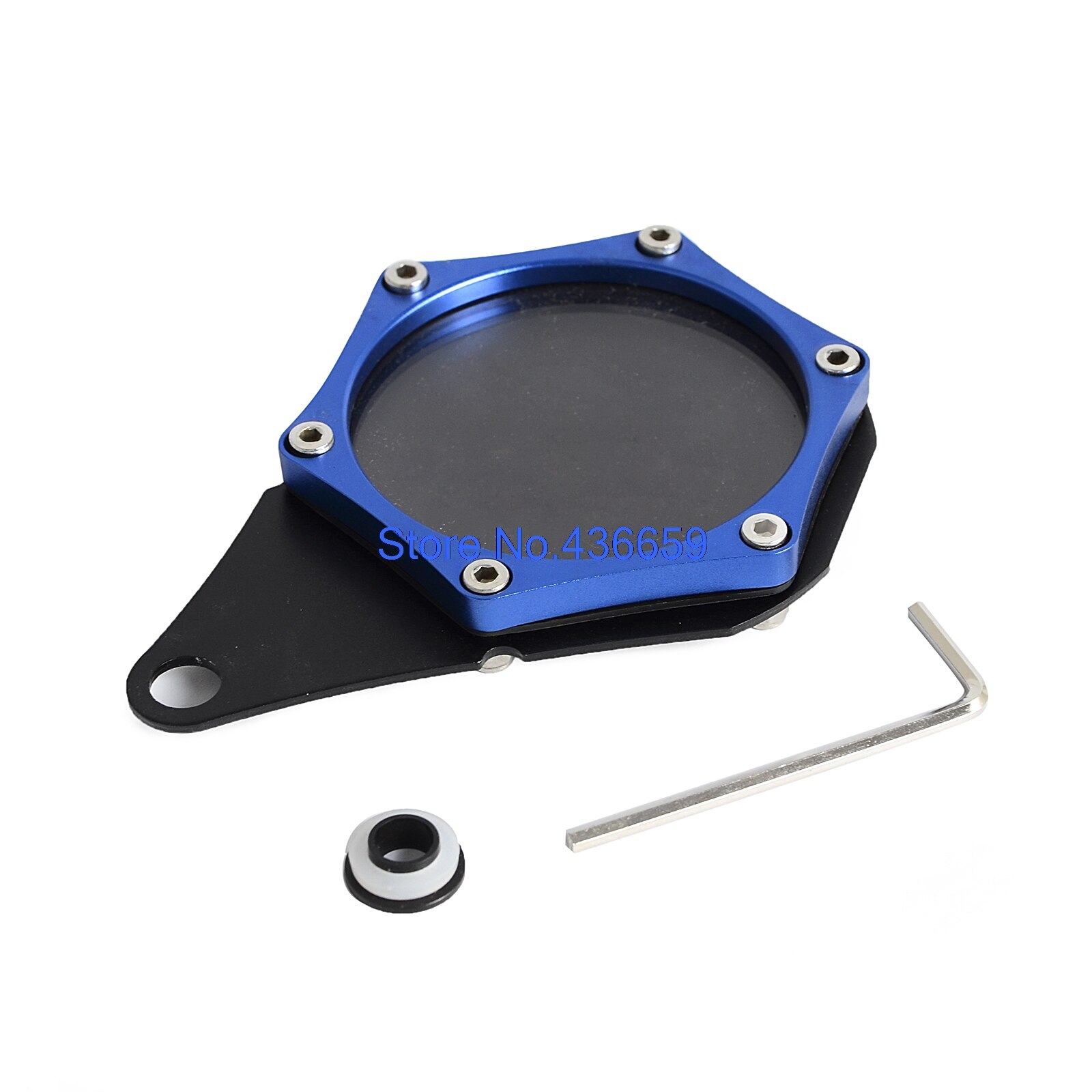 CNC Scooters Quad Bikes Mopeds ATV Motorcycle Motorbike Tax Disc Plate Holder: Blue