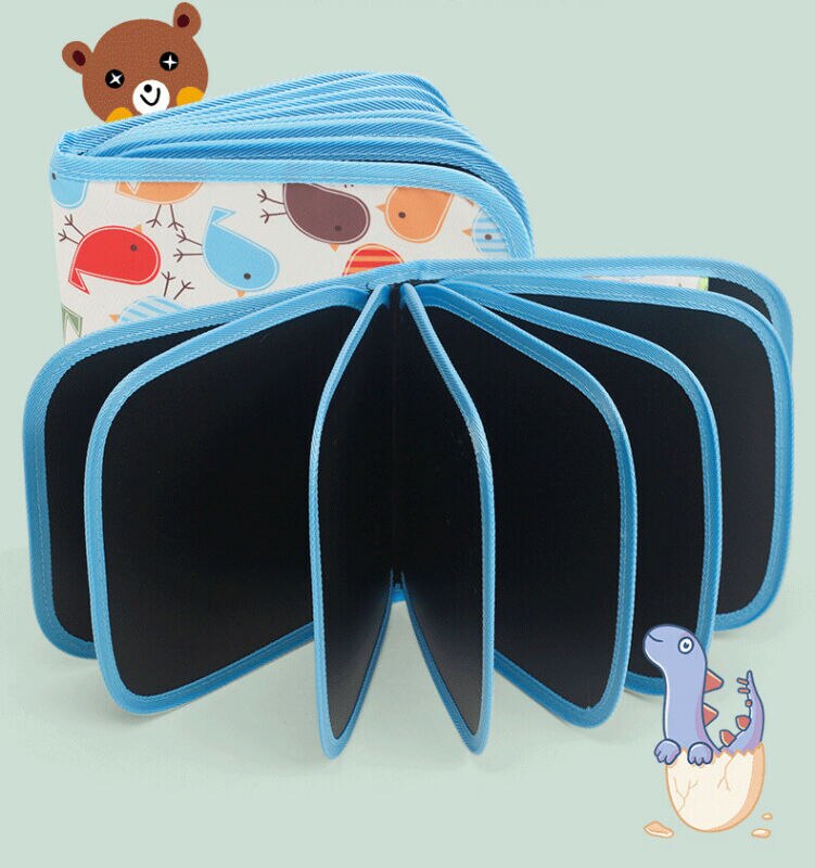 Planche à dessin Portable 3 couleurs | Set pour enfants Graffiti doux, dessin Animal effaçable, livre d'images, bricolage livres de dessin