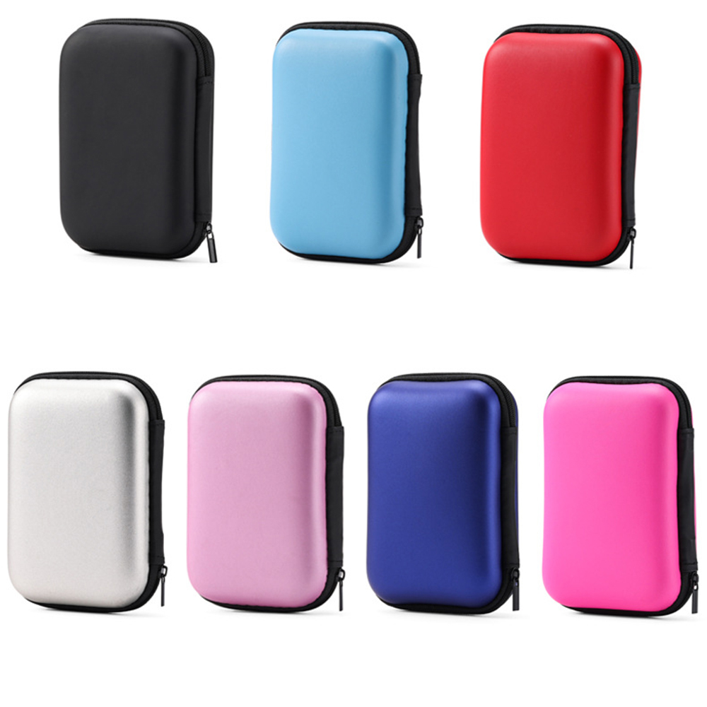 7 Farben erhältlich 2,5 Zoll HDD Kasten Tasche Fall Tragbare Festplatten-Tasche Headset-Tasche Multifunktions-Mobil-Energie-Pack Tragbare Tasche