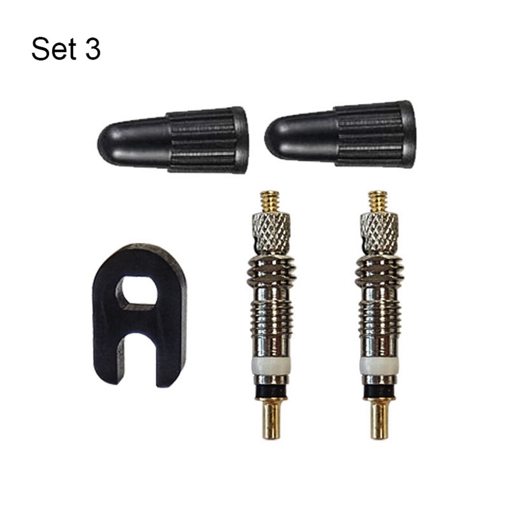1 Set Bicycle French Presta Tire Valve Cores+Valve Core Removal Tool Bike Tire Valve Cores Plus Removal Replacement Cycling Part: 3