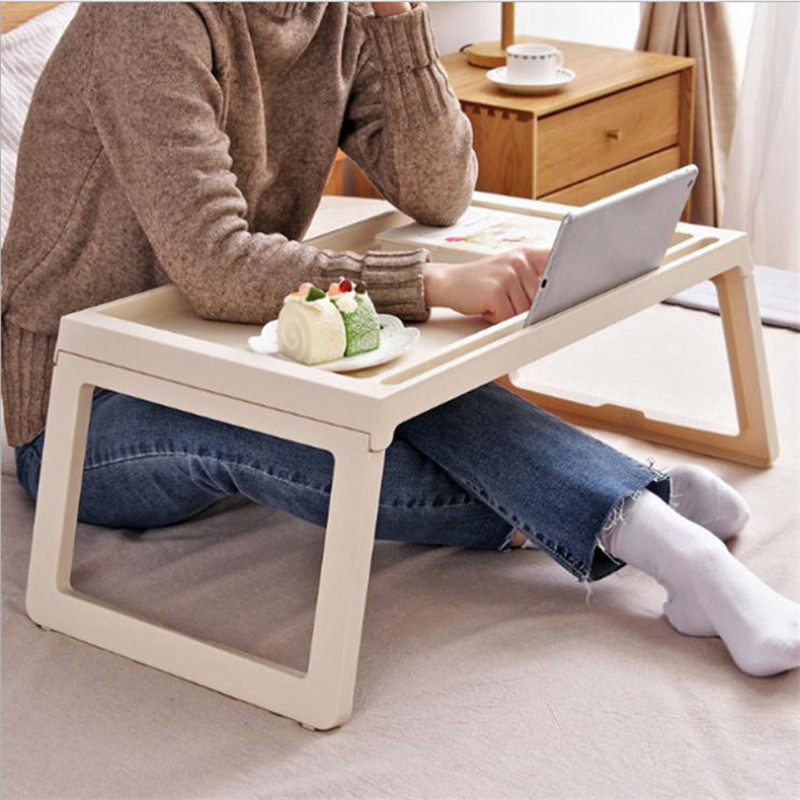 Bærbar sammenklappelig foldbar bærbar bord notesbog skrivebord sovesofa bærbar bord til spisning studerer på sovesofa med foldbare ben