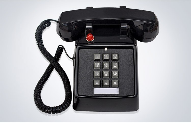 Ha (25)T(3) Telefoons Decoratieve Klassieke Vaste Vaste Metalen Bell Telefoon: Black