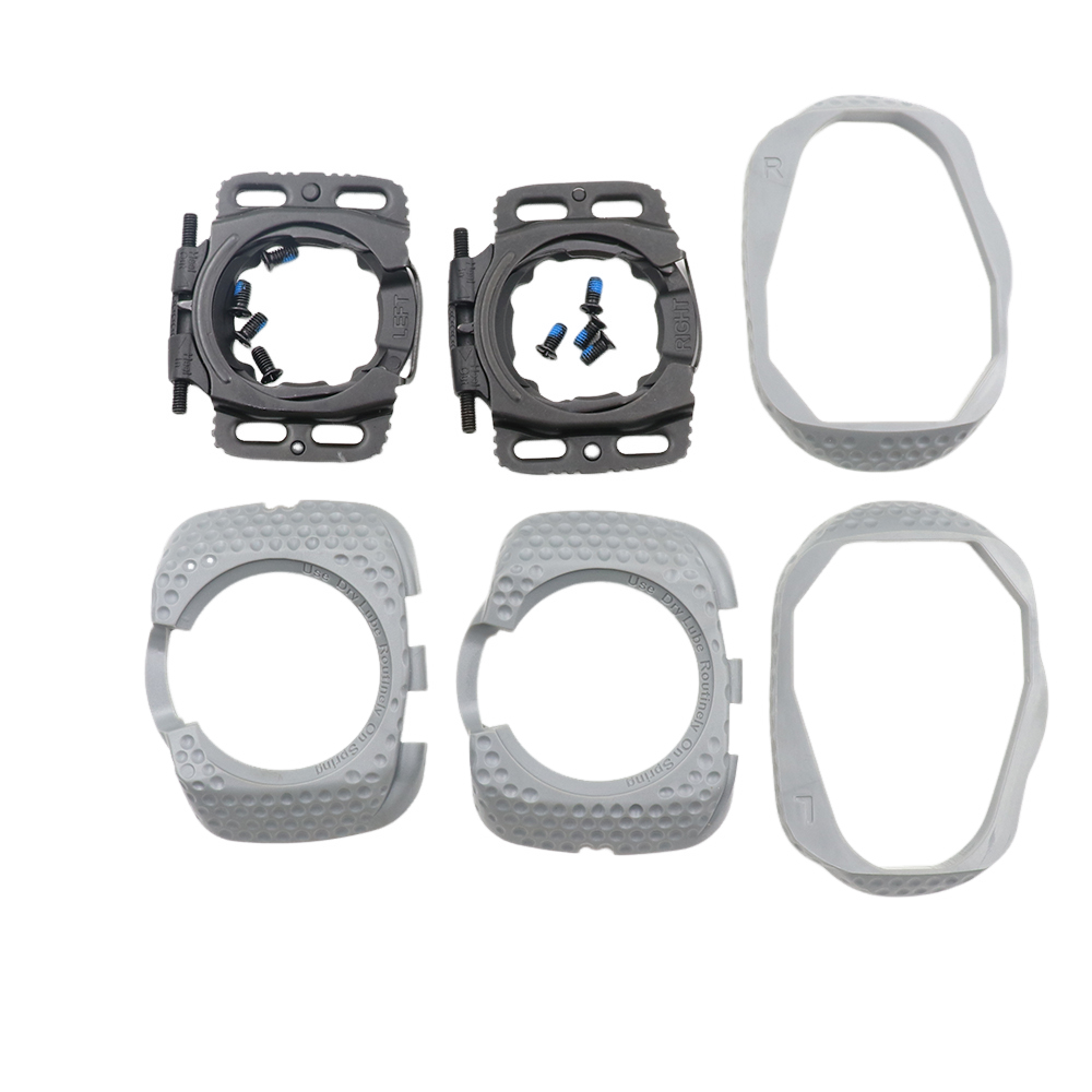 1 Pair Quick Release Cycling Shoes Case Cleats Self-locking Pedal protective cover Aerodynamic For WAHOO SpeedPlay Zero: Light Grey