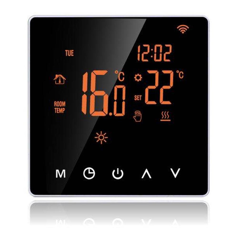 Me81h16a toque termostato elétrico piso aquecimento cinto linha sala termostato tela de toque display lcd controlador temperatura