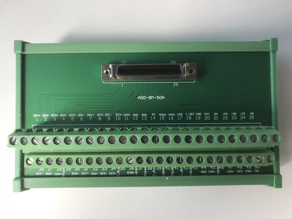 ASD-BM-50A Terminal station 50pin met 1 m CN1 kabel voor Delta ASDA-A2 servomotor driver
