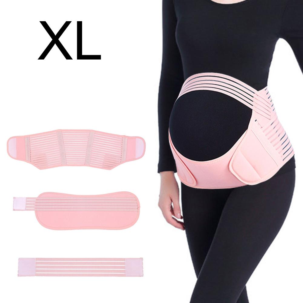 Ceinture de maternité respirante pour le soutien de la grossesse et le soulagement des douleurs dorsales: Xxl / Rose