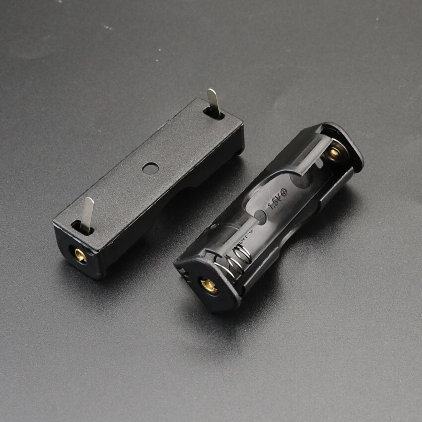 Aa batterikasse kortholder med ledningsledninger side om side batterikasse tilslutning lodde til diy elektronisk legetøj 1-6 stk aa batterie: B