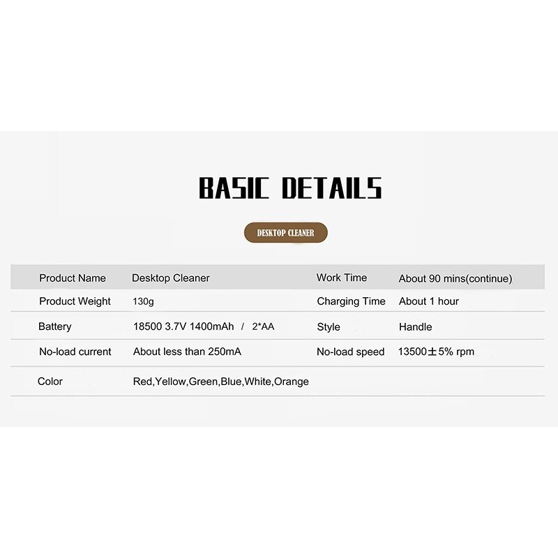 Desktop Vacuum Cleaner Mini Desktop Cleaning Robot Home Office Etc USB Charging Desktop Mini Machine Dust Collector
