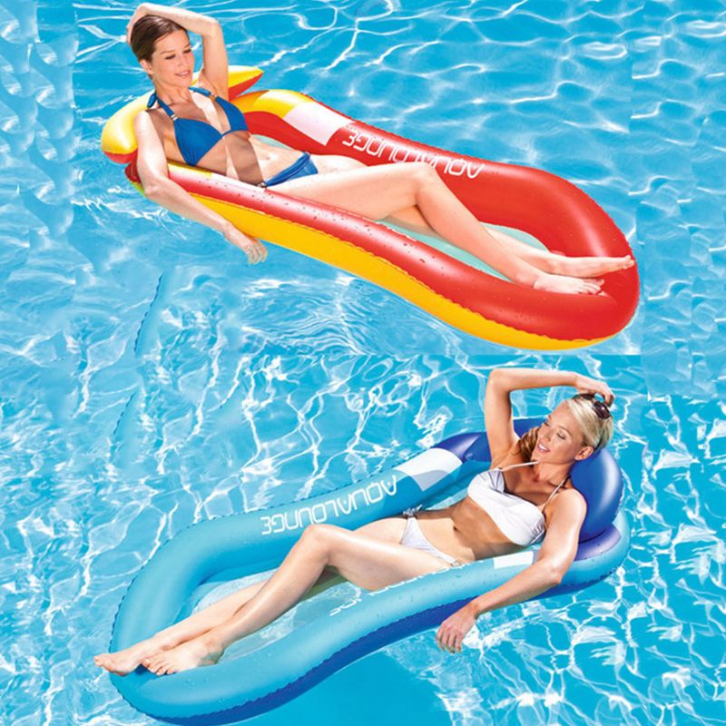 Swimming Pool Hammock Inflatable Float with Handle Multi-purpose Pool Lounge Chair Drifter Comfortable Pool Chair Water