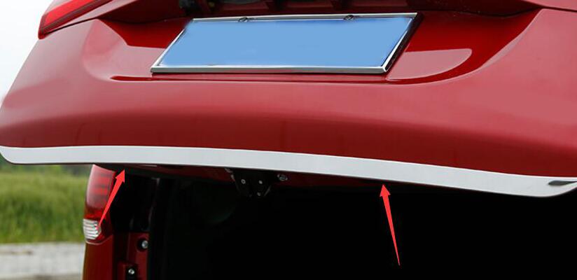 Para Mitsubishi Outlander tapa de maletero trasero puerta embellecedora manija moldura arranque guarnición cubierta de bisel 1 pieza