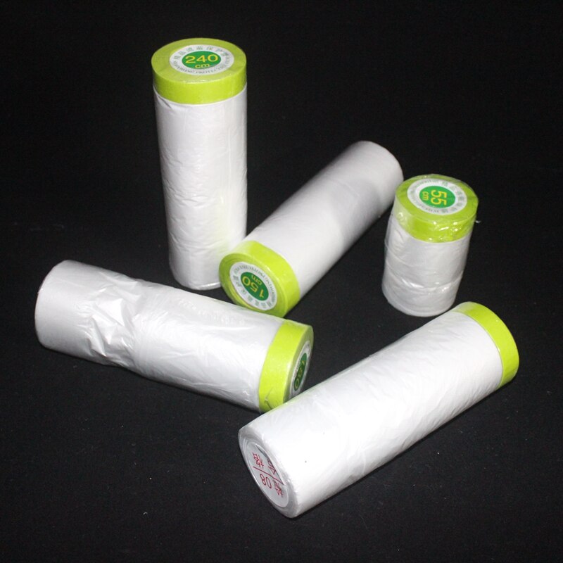 2pcs Furniture Spray Paint Masking Film Green Self-adhesive Spraying Protective Paper Cars Decoration Varnish Shadowing Tapes
