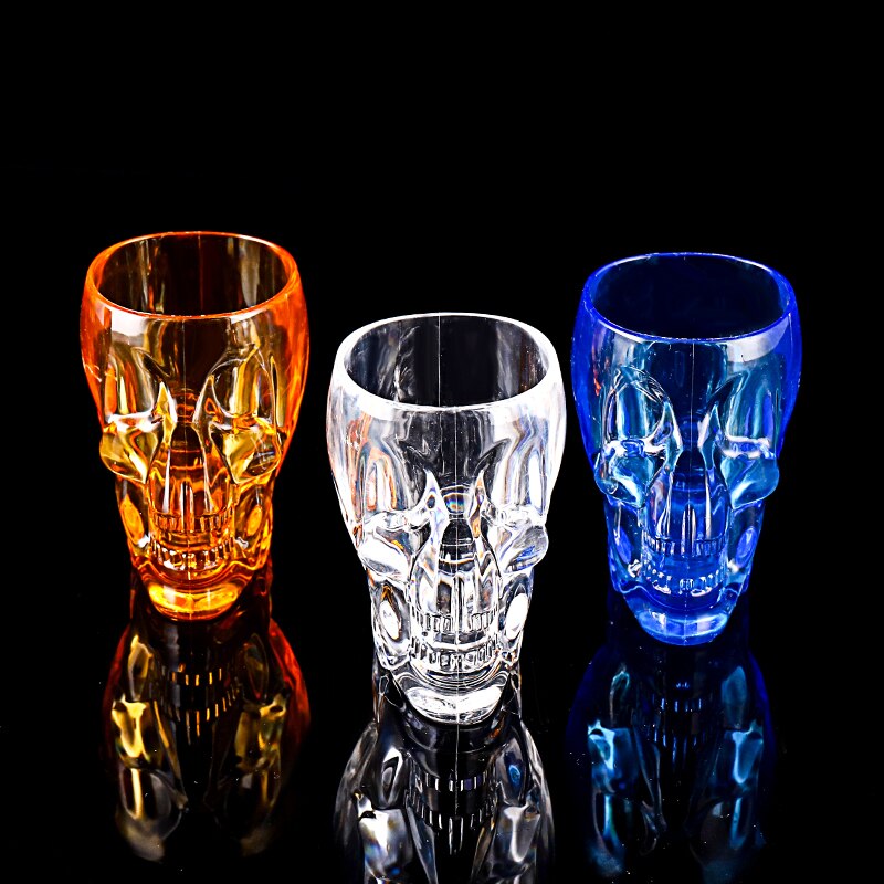 Acryl Plastic Schedel Hoofd Kogel Cup Creatieve Schot Glas Cocktail Transparante Beer Bar Club Huishoudelijke Restaurant Wijn Drinkware