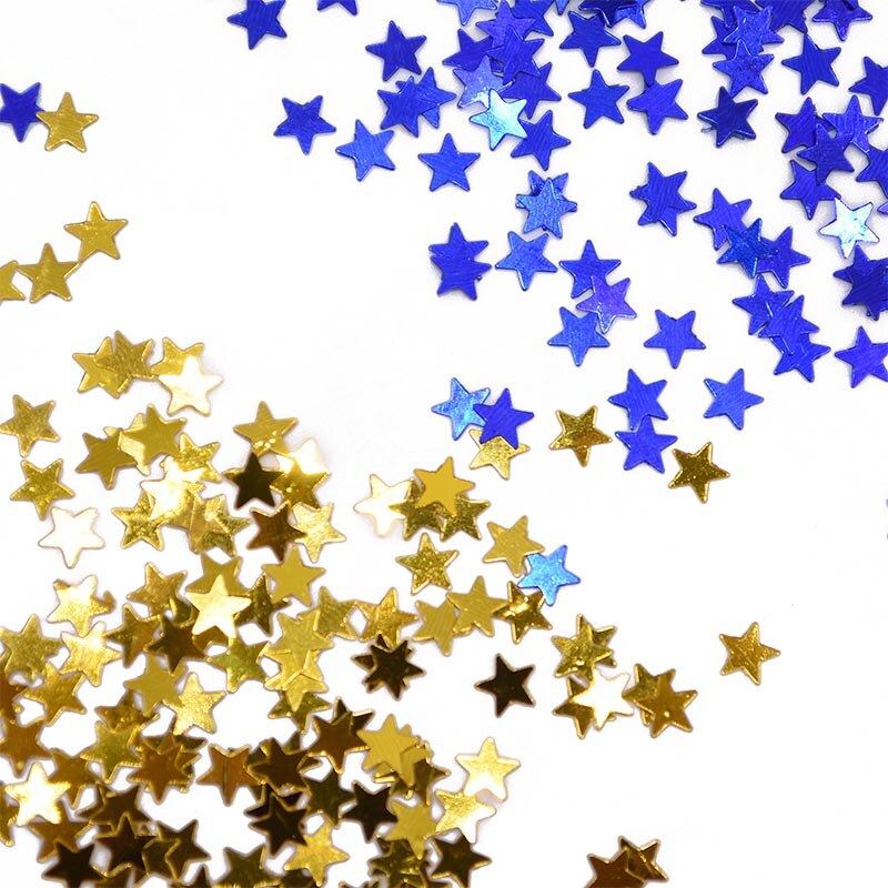 15g/bag 6mm/10mm Acrylic Stars Table Confetti Sprinkles for Wedding Birthday Party Decoration Confetti Nail Art Craft Supplies