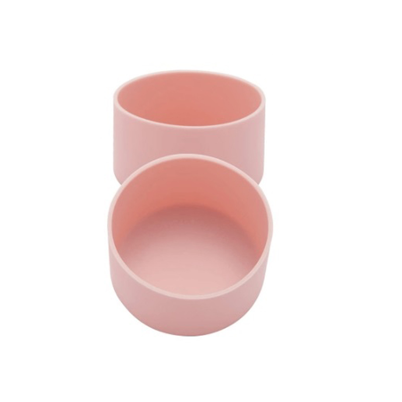 1/2PC 7,5 cm taza de silicona parte inferior de bota funda protectora antideslizante para Stanley 40oz vaso termo taza 30oz botella de agua: plum