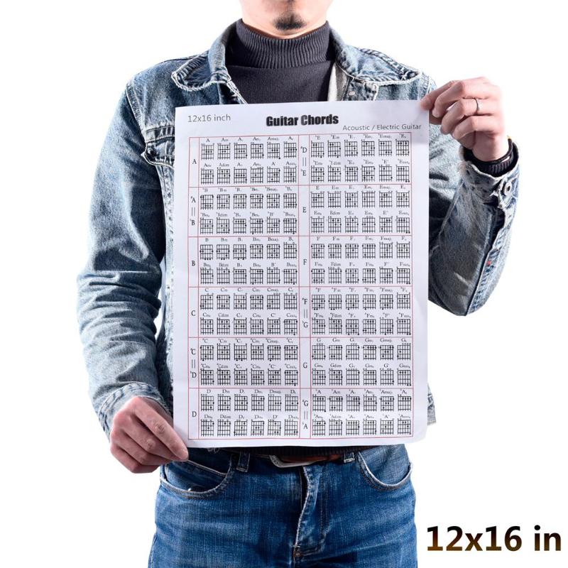 Guitar Chord Poster Skillful Manufacture Guitar Chord Poster Educational Chart Wall Art Home Decorative Painting Picture
