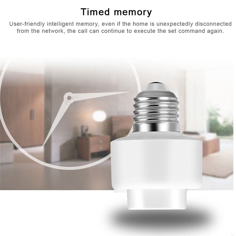 Choifoo Multi-funktion LED Clever Lampe Kopf WIFI Glühbirne Sockel Lampe Deckel Halfter WIFI Fernbedienung Schalter zeitliche Koordinierung Stimme Kontrolle E27