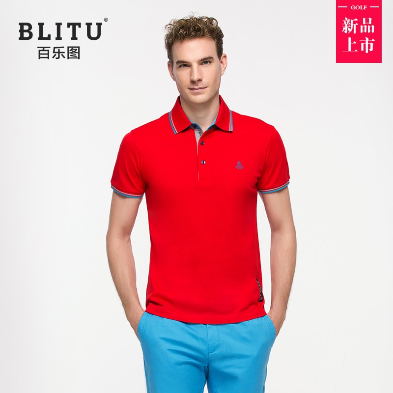 Blitu golfskjorte til mænd kortærmet t-shirt sommersports poloshirt til mænd 골프웨어