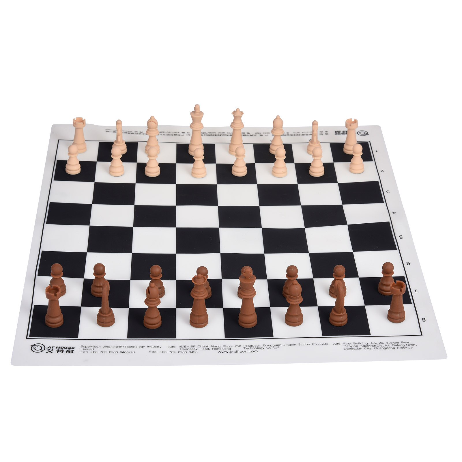 Beginner Silicone Chess Set International Portable Chess Board Game Toy With Storage Bag Family Travelling Game Toy For Kid