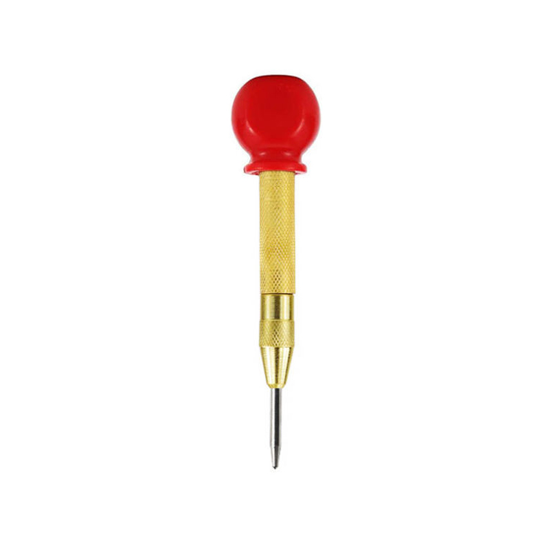 Punzón central automático, taladro de Metal General para carpintería, herramientas manuales de punzón automático con resorte ajustable para Metal y madera: Negro