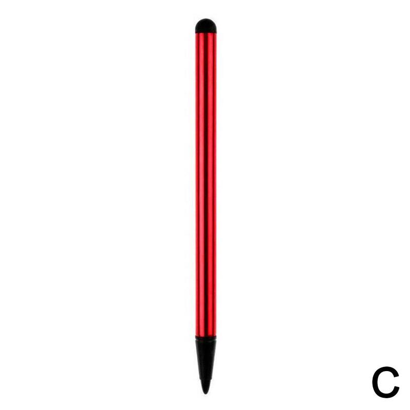 2 pçs universal ativo caneta de tela de toque stylus para ipad iphone samsung huawei tablet capacitância lápis de toque capacitivo caneta: C