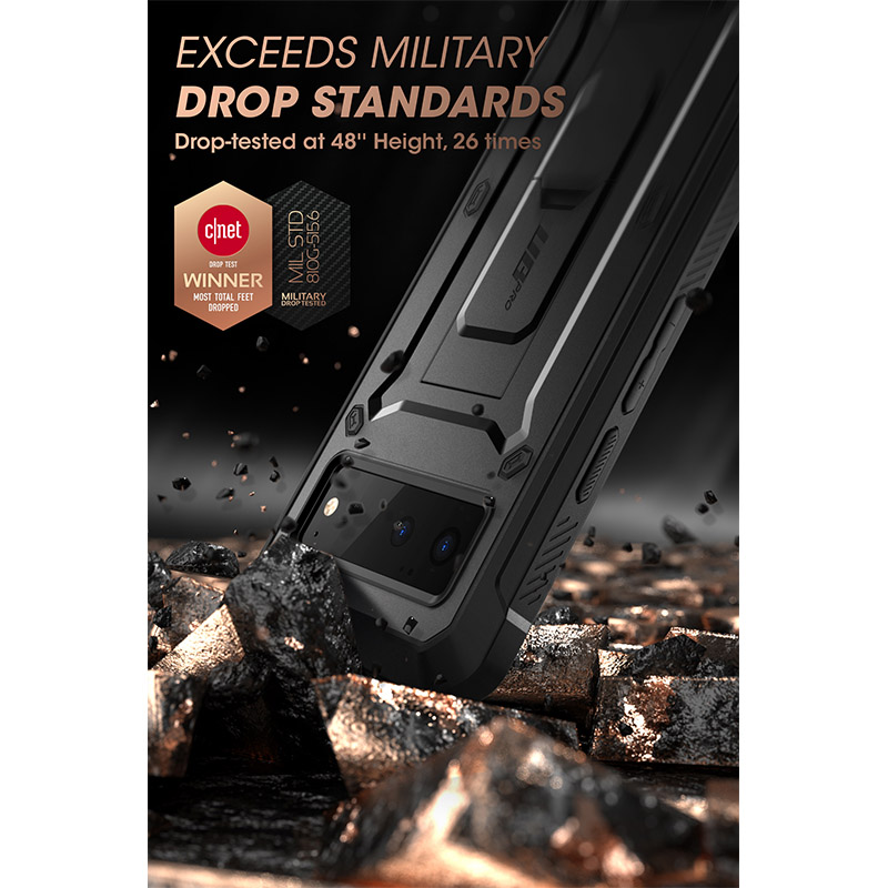 Für Google Pixel 6 5G Hülle ) SUPCASE UB Pro Ganzkörper-Schutzhülle mit robustem Holster OHNE integrierter Displayschutz