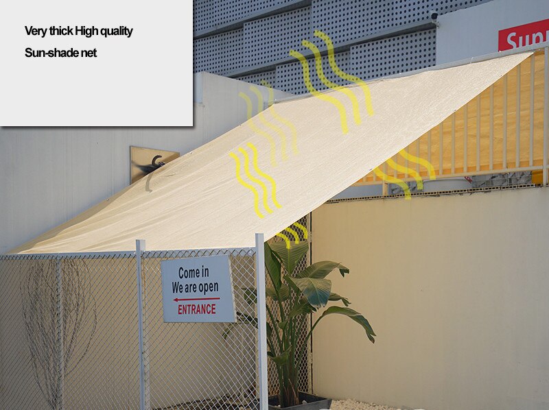 Paksu keltainen väri puutarha aurinkosuoja parveke aurinkosuoja aurinkosuojaverkko markiisit auton katon suojaverho purje