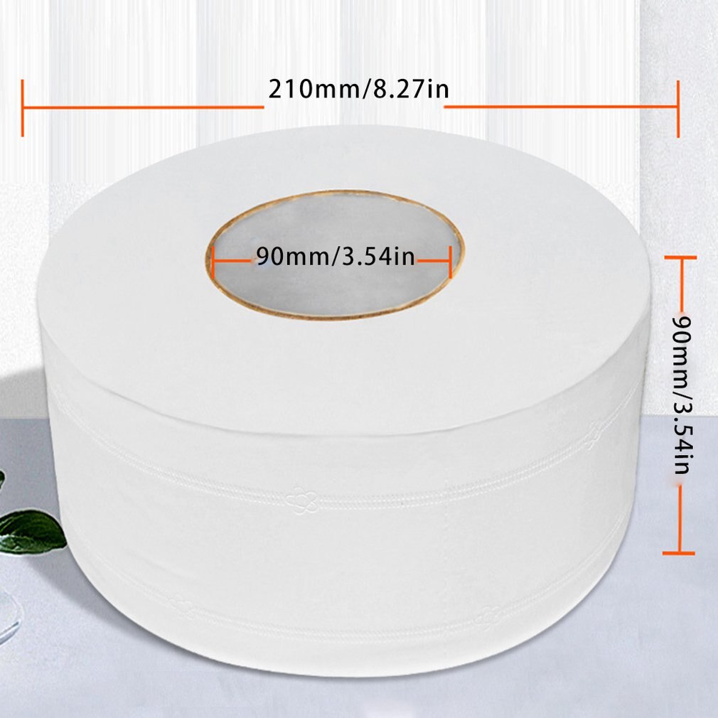 Rouleau Commercial papier grand rouleau papier pâte de bois rouleau papier ménage papier toilette hôtel serviettes en papier hygiénique 1 rouleau