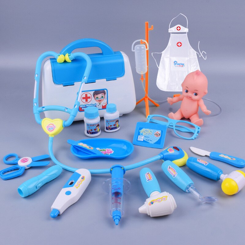 Simulation medicine box children play house doctor toy set girl nurse toy role playing props children's educational toys