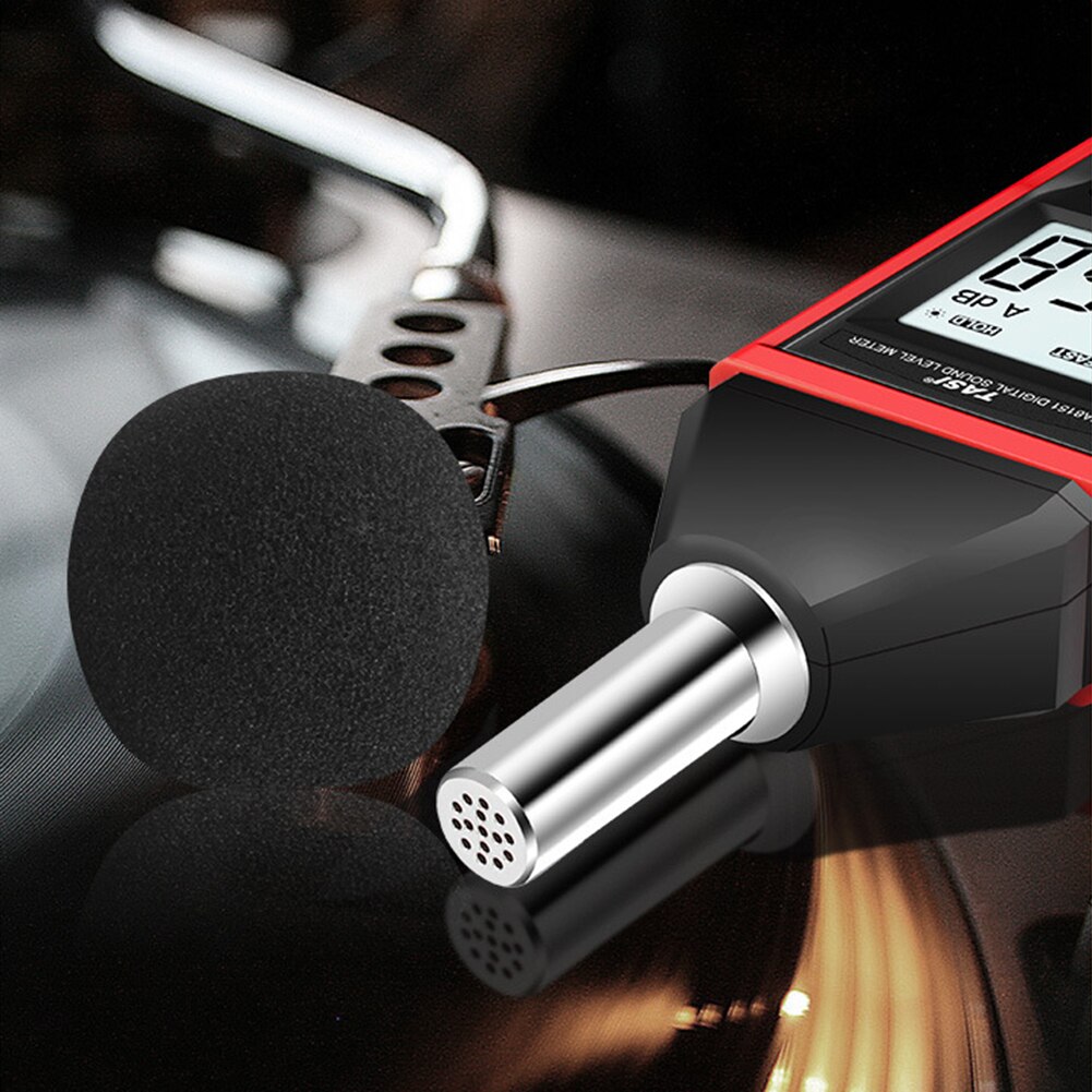 TA8151 Audio Measuring Instrument Alarm Audio Sound Level Meter LCD Volume Measuring Tool Decibel Monitoring Tester