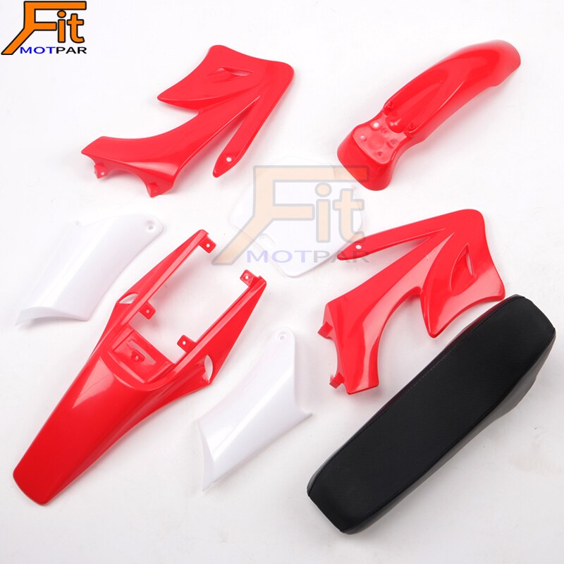 8pcs Plastic Fairing Body Kits For 47 49cc Engine 2 Stroke for Apollo for Orion Kids Dirt Pocket Bike Minimoto Parts: red
