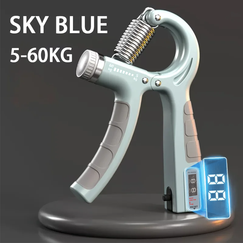 Renforceur de poignée réglable, entraîneur de poignée, compteur de poignet, avant-bras, exercice de main pour la construction musculaire, 5-60kg: Orange