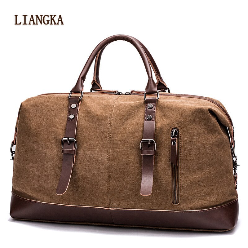 Mannen Grote Capaciteit Reistassen Bagage Canvas Tas Leisure Handtassen Cut-Proof Schoudertassen Overnachting Weekend Tassen