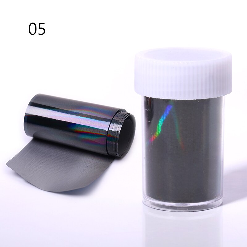 4*100 1 Roll Zwart Rood Spiegel Leopard Nail Folie Transfer Sticker Polish Nail Art Decoratie Mooie Patroon Nail arts: 5