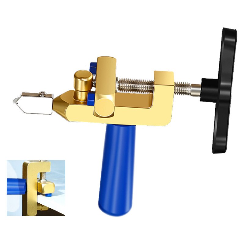 Multi-Functional Glass Cutter Manual Tile Mirrors Cutter Cutting Tool Easy Glide Glass & Tile Ceramic Tile Cutter Tool